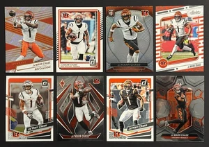Ja'Marr Chase Football Card Lot 8 Different Cards Panini Optic Mosaic Bengals - Picture 1 of 2