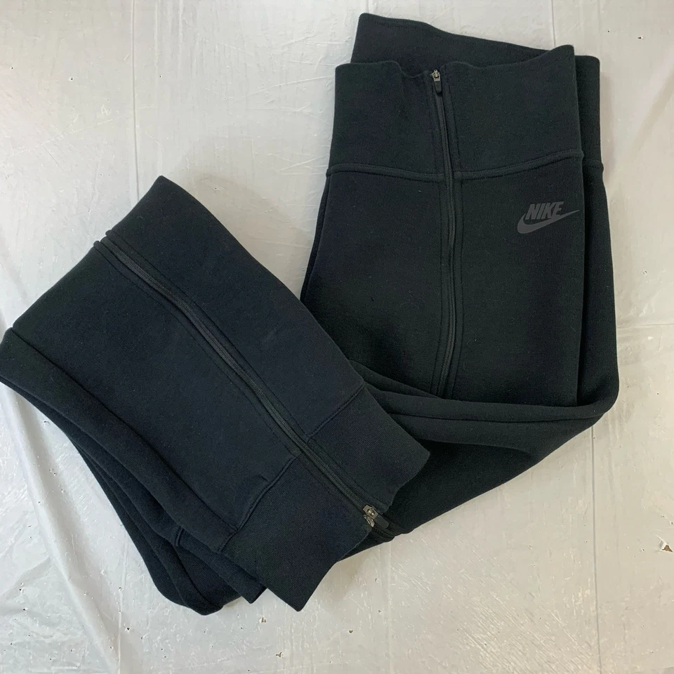 Pantalones para mujer Nike Tech polar cintura alta ajustados con cremallera FN7129-013 XL Active Foto 1 de 4