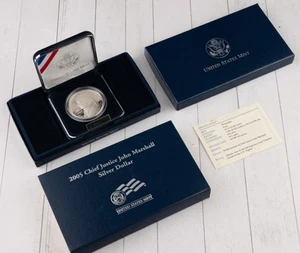 2005-P Chief Justice John Marshall 90% Silver Dollar Proof Coin - Picture 1 of 3