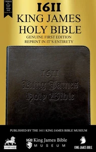 1611 King James Bible AV1611 Facsimile w/ Apocrypha in Faux Leather Softcover - Picture 1 of 8