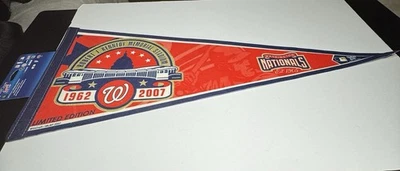 Washington Nationals RFK memorial stadium pennant limited edition - Image 1 of 4