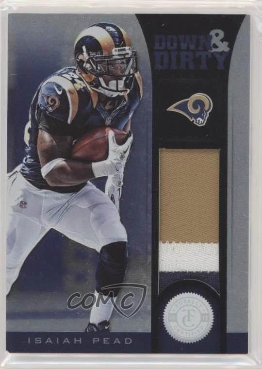 2012 Totally Certified Down and Dirty Materials Prime /49 Isaiah Pead Rookie RC - Image 1 of 2