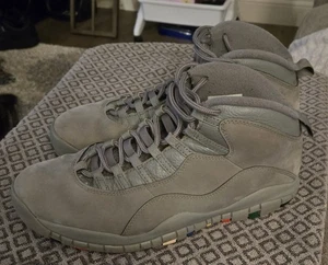 Talla 12 Hombre/Jordan 10 Retro/Gris Cool 2018/Ver Fotos/ Excelente Estado - Imagen 1 de 6