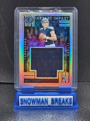 2023 Panini Illusions - Instant Impact Will Levis #II-WLS Blue /99 (MEM, RC) - Image 1 of 2