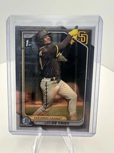 2024 Bowman Chrome - Prospects Leo De Vries #BCP-179 (RC) - Picture 1 of 2