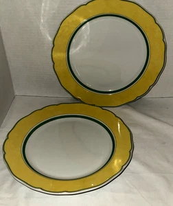 (Set of 2) Wedgwood SUMMER DREAM Collection Sun 10 1/2" DINNER PLATES - Picture 1 of 3