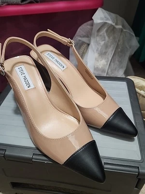 Steve Madden Allure Low Heeled Slip On Pumps Ankle Strap Women's Size 7 M - Image 1 of 4