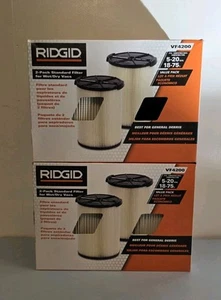 Ridgid VF4200 - NUEVO - Paquete de 3 filtros estándar para 5-20 galones - Imagen 1 de 1