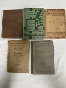 Lot of Vintage Antique Literary Books 1800s 1900s Hardback - Picture 1 of 7