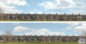 ID401 ID Backscenes OO Gauge Terrace Houses 3 Metres Long in 2 sections - Picture 1 of 1