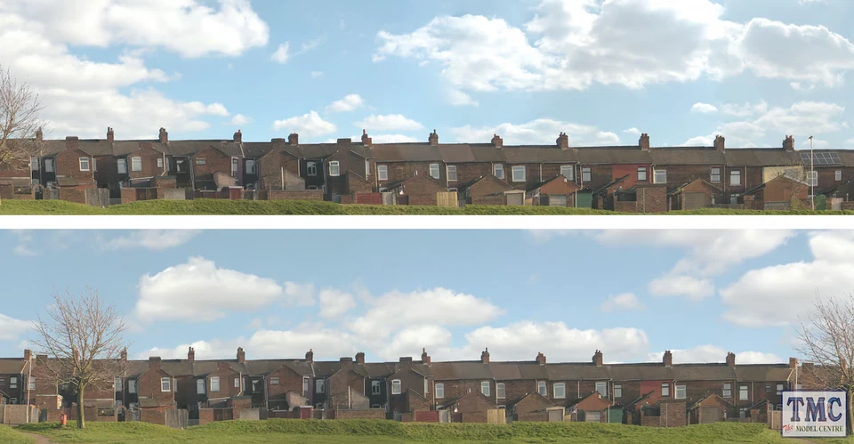 ID401 ID Backscenes OO Gauge Terrace Houses 3 Metres Long in 2 sections