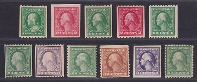 United States 1910-1921 Selection 11 Different MNH 3rd Bureau Issues SCV $103.95 - Image 1 of 2