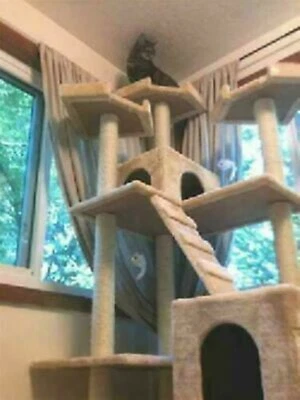 BESTPET New Cat Condo Indoor Big Tower Multi Giant Castle Large Extra Tree Tall 72" Gift
