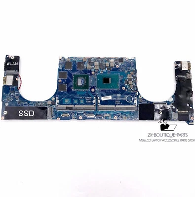YH90J 0YH90J Dell XPS 9560 Laptop Motherboard w/ i7-7700HQ 2.80GHz GTX1050 4GB - Image 1 of 2