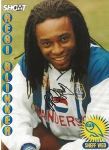 REGI BLINKER SHEFFIELD WEDNESDAY 1996-1997 NETHERLANDS INT ORIGINAL AUTOGRAPH - Imagen 1 de 2
