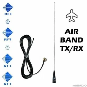 RFI CD29-118136-53 BLACK VHF AIR BAND 118-136MHZ TX/RX ANTENNA, 5M COAX - Picture 1 of 1