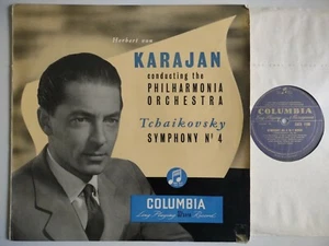 KARAJAN CONDUCTS TCHAIKOVSKY SYMPHONY NO 4 PO EMI COLUMBIA 1139 - Picture 1 of 4