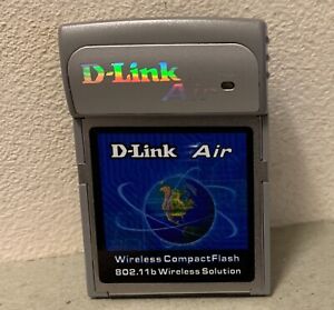 D-Link Air Wireless WiFI Compact Flash CF 802.11b card DCF-660W new 2002 papers 