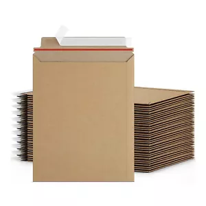 6" x 6" Starre Foto Dokument Versandtaschen Versand Umschläge Kraft 400 Stück - Bild 1 von 6
