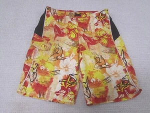 OP Shorts Teen Boys XL Orange 14-16 Swim Trunks Swimwear Aquatic Print Board Rec - Picture 1 of 10