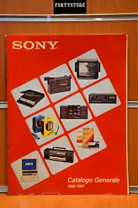 SONY "Catalogo Generale 1986/1987" da Collezione Raro Originale - Imagen 1 de 16