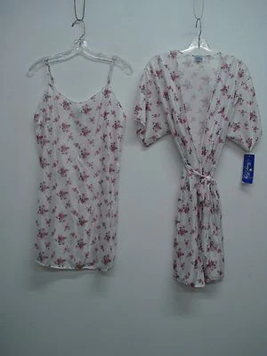 Lencería Nancy King Hecha en EE. UU. Vestido/Bata Talla S Multi #264C Foto 1 de 3