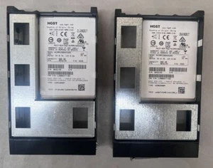QTY 2 Dell EMC HGST 800GB 2.5" SAS SSD 0B32195 / HUSMM1680ASS205 READ - Photo 1/6