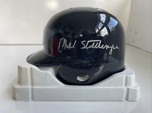 Mel Stottlemyre New York Yankees SIGNED Mini Batting Helmet Yankees Legend Auto - Picture 1 of 12
