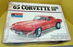 VTG 1975 Mattel Monogram ‘65 Corvette Sting Ray 2600 w/ Box - OPENED - AS IS (B) - Picture 1 of 22