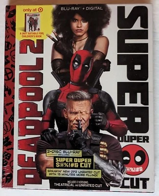 Deadpool 2 Super Duper Cut Blu ray Digital Expired TARGET EXCLUSIVE w/ BOOK NEW! - Image 1 of 2