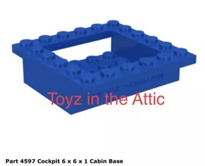 Lego 1x 4597 blau Cockpit 6 x 6 x 1 Kabinenbasis Roboter Kommandozentrale 6951 - Bild 1 von 1