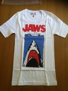 ORIGINAL VINTAGE JAWS SPIELBERG MOVIE TSHIRT SHORT SLEEVE SINGLE STITCH NOT WORN - Picture 1 of 5