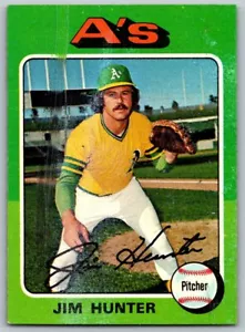 1975 Topps #230 Jim Hunter Oakland Athletics - Picture 1 of 2