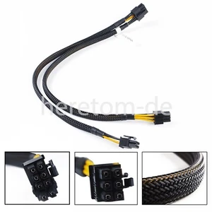 8pin to 6+6pin Power Cable Für DELL R730 and NVIDIA Quadro K6000 GPU 35cm - Bild 1 von 11