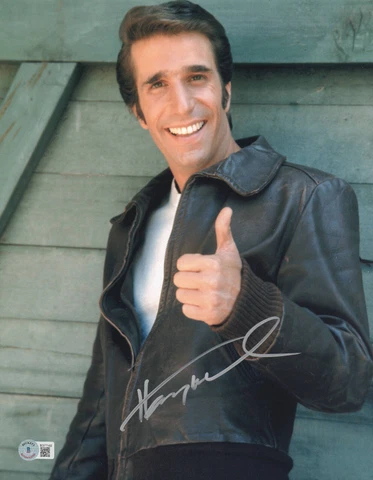 HENRY WINKLER SIGNED AUTOGRAPH HAPPY DAYS 11X14 PHOTO BECKETT BAS FONZIE Cover