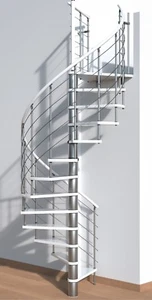Platzsparend, Loft, Spirale Venezia Silber 120/140/160 Buche/Eiche/Nussbaum/Weiß - Bild 1 von 60
