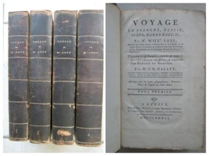 COXE : Voyage en POLOGNE, RUSSIE, SUEDE, DANEMARK, NORVEGE+ WRAXALL, 1777-1786. - Picture 1 of 24