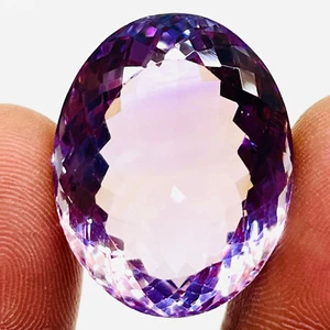 VVS 46.75 Cts Natural Amethyst 26.5x21mm Oval Cut Untreated Loose Gemstone - Picture 1 of 12
