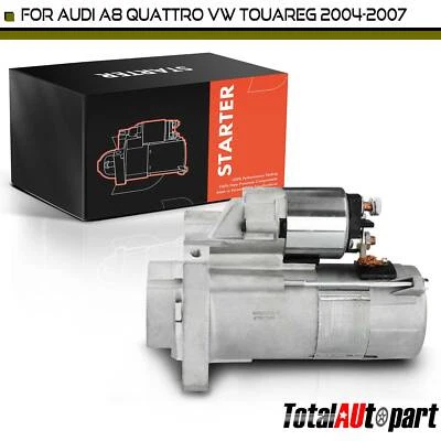 Starter Motor for Audi A8 Quattro Volkswagen Touareg 2004-2007 1.7KW 12V 9Teeth - Image 1 of 4