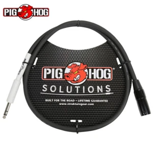 Pig Hog 6FT XLR Male to 1/4" TRS Male Patch Cable Stereo Balanced Adapter PX4T6 - Picture 1 of 1