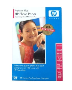 Hewlett-Packard - 100-Pack 4" x 6" Premium Plus Glossy Photo Paper - Picture 1 of 2