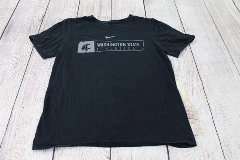 Nike Athletic Cut Washington State WSU Cougars Athletics Black Grey Shirt Small Cover