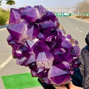 18,81 Pfund natürliche Amethyst Geode Quarz Cluster Kristall Probe Heilung - Bild 1 von 21