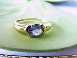 SCHMUCK-STCK RING TANSANIT GOLD 585 FACETTENREICH SOGNI 17 54 660 - Picture 1 of 4