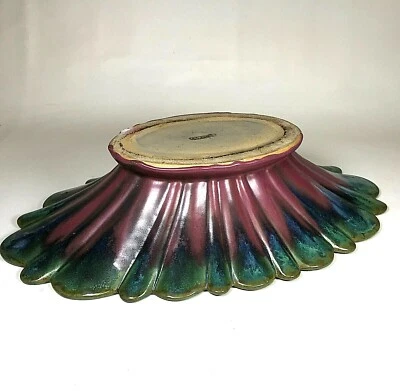 Large Early Fulper Pottery Center Bowl - Image 1 of 4