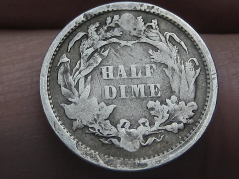 1868 Seated Liberty Half Dime- VG/Fine Details Cover