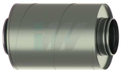 ANDERE Rohrschalldämpfer 125 mm / 300 mm lang - Lüftung Schalldämpfer - 30 cm