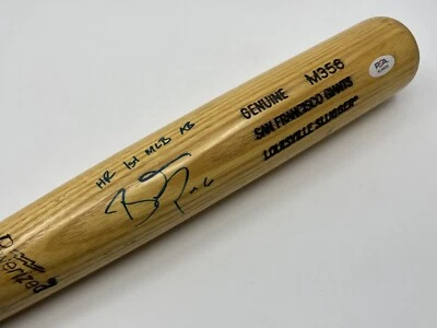 Brett Pill 1st HR SF Giants Signed Autograph Louisville Slugger Bat PSA DNA *29 - Image 1 of 4