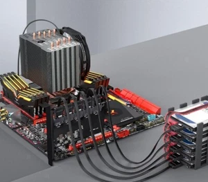 PCI-E PCI Express to SATA3.0 10-Port SATAIII 6G Expansion Controller Adpter Card - Picture 1 of 4