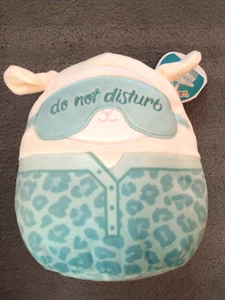Squishmallow Sophie das Lamm "Nicht stören" Pyjama 8 Zoll Plüsch Neu mit Etikett blau/weiß - Bild 1 von 2